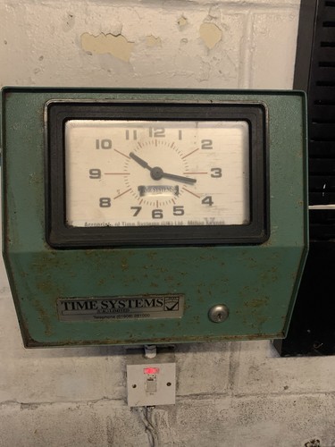 Vintage time systems - time, clocking