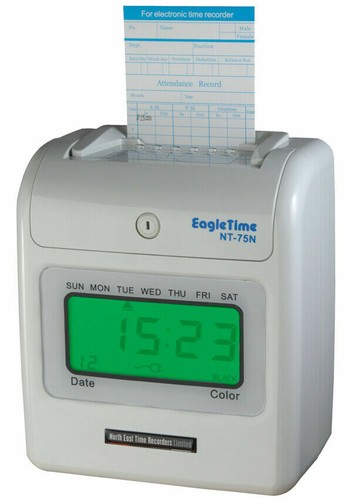 Factory clocking machine - clocking, in