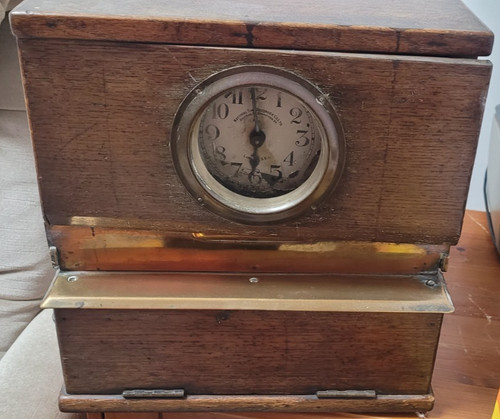 Antique time recorder supply - antique, &