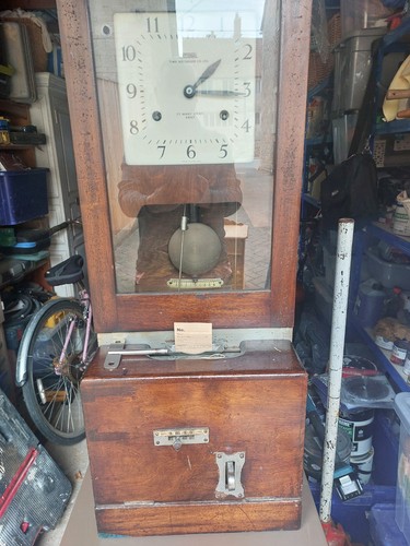 Antique clocking machine - clocking, in
