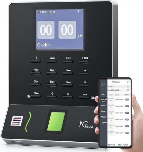 Ngteco time clock upgraded - time, clock,
